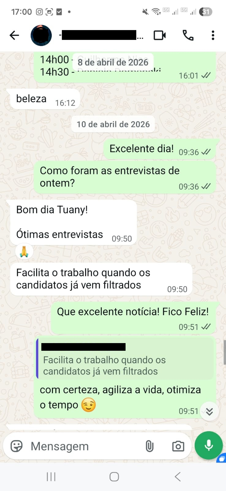 Depoimento de cliente